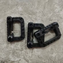 多用途战术D型锁扣 按压开启 高强度 塑料勾扣 25MM织带登山勾扣