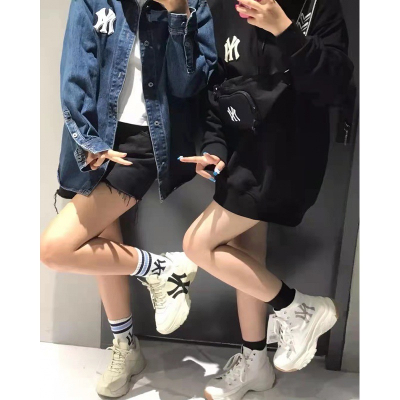 Ny x mlbはカップルの男女の復古の厚い底のお父さんの厚い底のレジャーの運動靴を高めます。|undefined