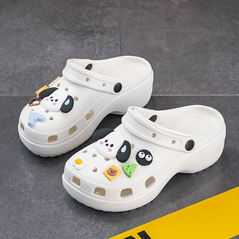 Moda de moda de primavera y verano para mujer, casual diario, cabeza redonda, zapatos con agujeros clásicos, zapatos con agujeros de mujer Baotou transpirables