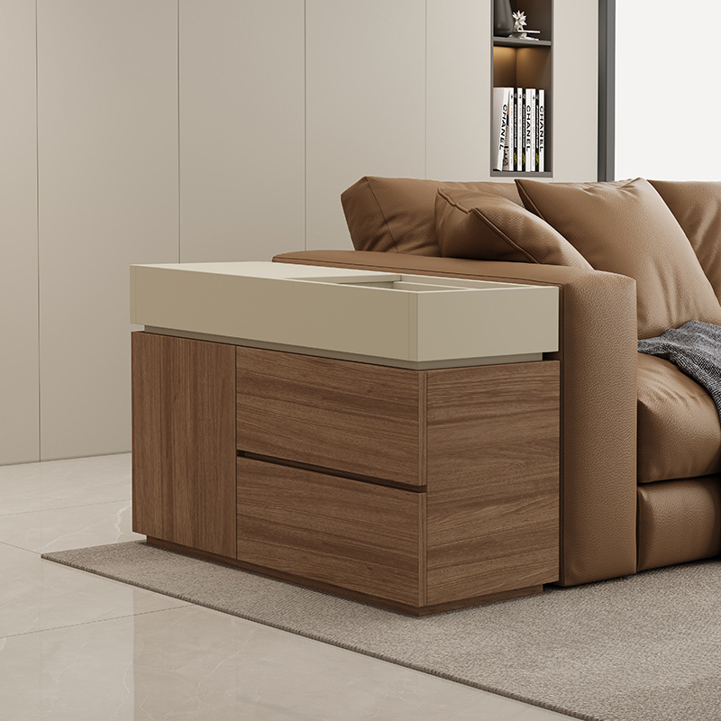 Caqui de madera maciza más nuez