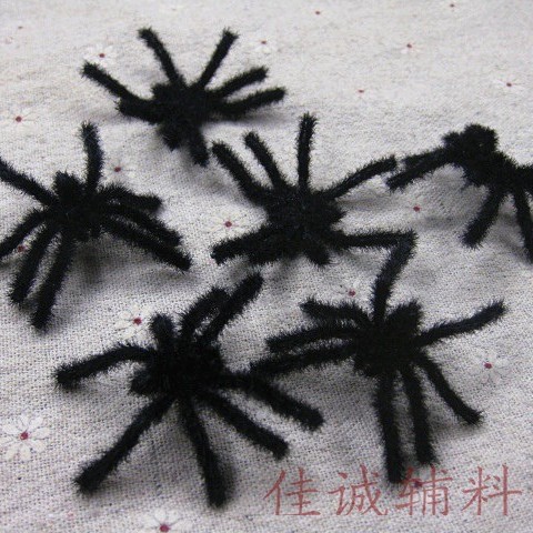 5cm spider plush black