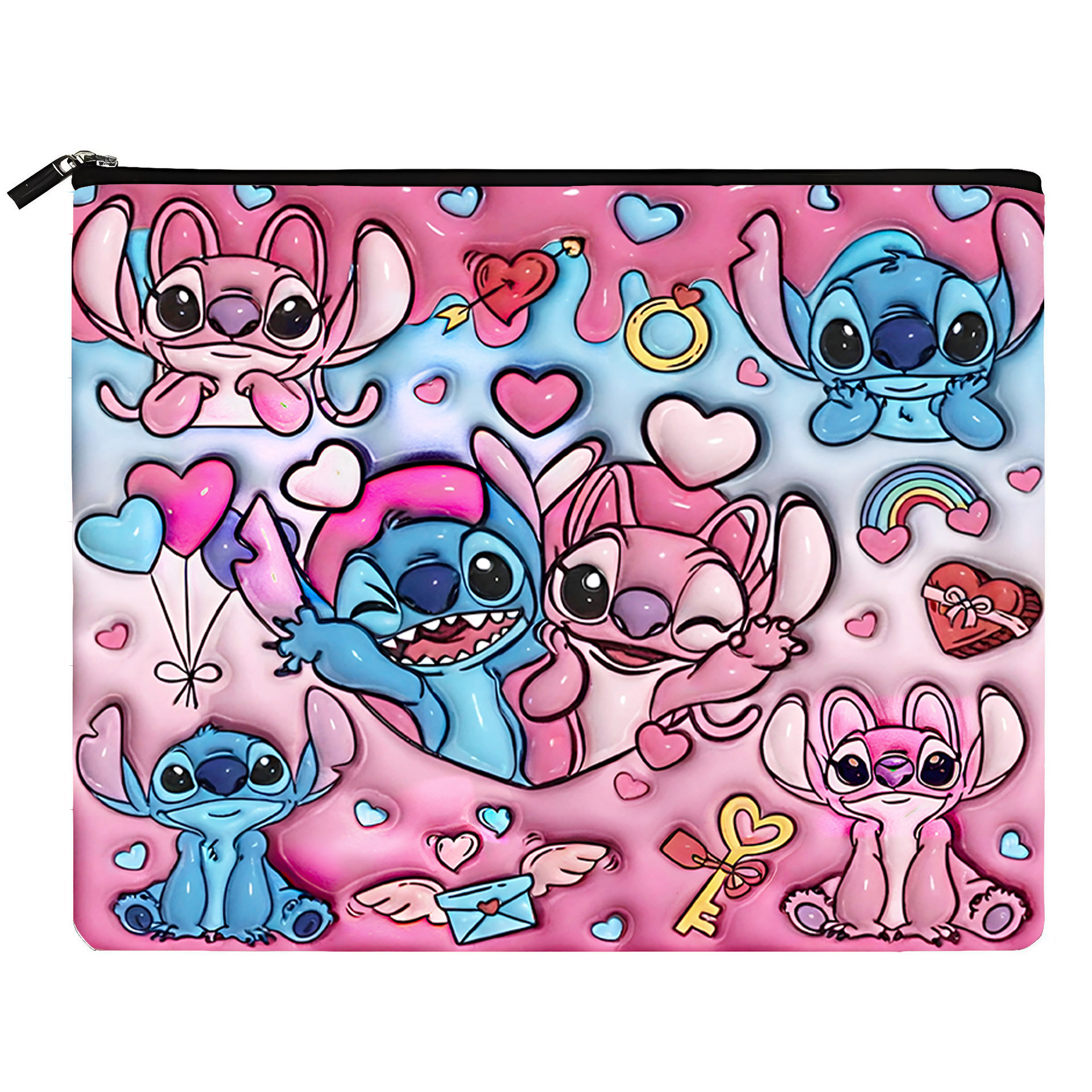 Patrón de animación de dibujos animados de doble cara impresa de bolsas de viaje de fábrica directa