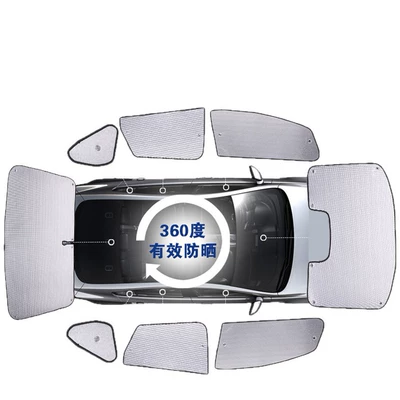 Sun shade – Window Curtain, Windshield - double-sided-silver-five-seater-vehicle