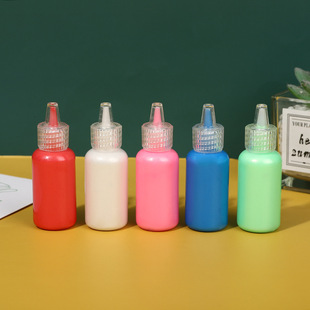 Manufacturer Customized Processing of 20 ml Pearlescent No-Bake Glue, Kidsren's Wall Painting Pigment, No-Bake Art Pigment