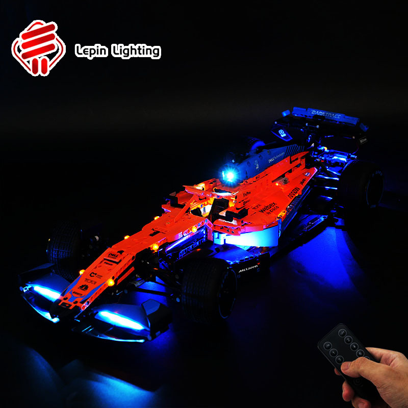 LP building block lighting compatible with Lego 42141 technology machinery group McLaren F1 racing luxury remote control lighting