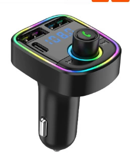 with voltage vehicle-mounted one-to-six/8-car fast – Mobil şarj cihazları - c2-dual-usbtype-c-bluetooth-mp3-car-charger-black-bag