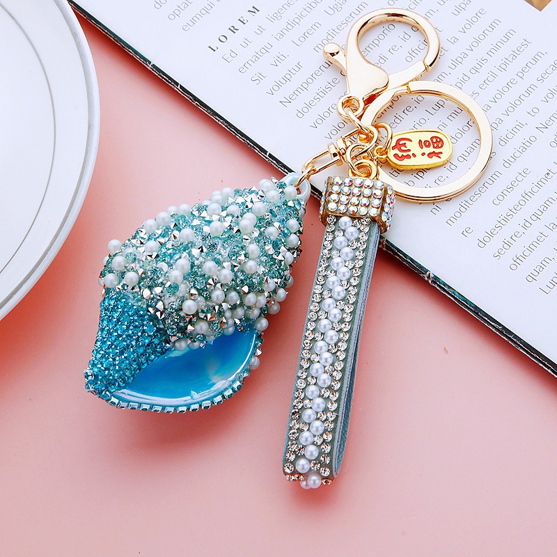 A770 Lucky Conch Solid Color Blue Pearl