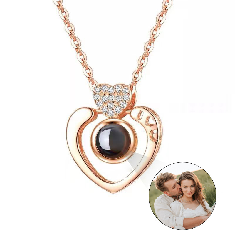 Daily, Date Occasion Alloy, Titanium Steel Material Basic Heart Shape Alloy Titanium Steel Plating Valentine's Day Women's Pendant Necklace
