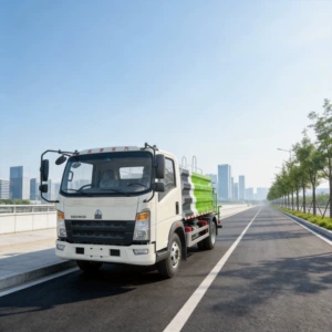 Sinotruk Howo 7 kubmetr mavi nömrəli duman topu, B kateqoriyalı sürücülük vəsiqəsi