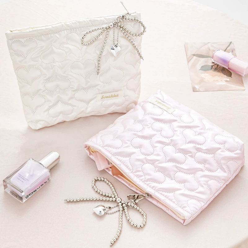 Polyurethane handheld cosmetic bag, capacious universal small clutch bag, storage bag