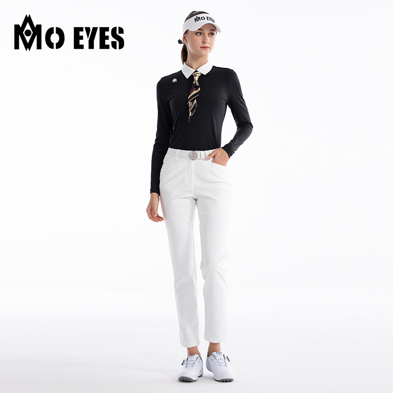 Quần golf nữ Moyes dài ống đứng lót nhiệt bên trong — M23kuz014-đen [ánh sáng và sưởi ấm bên trong], M23kuz014-trắng [bên trong ánh sáng và nhiệt]