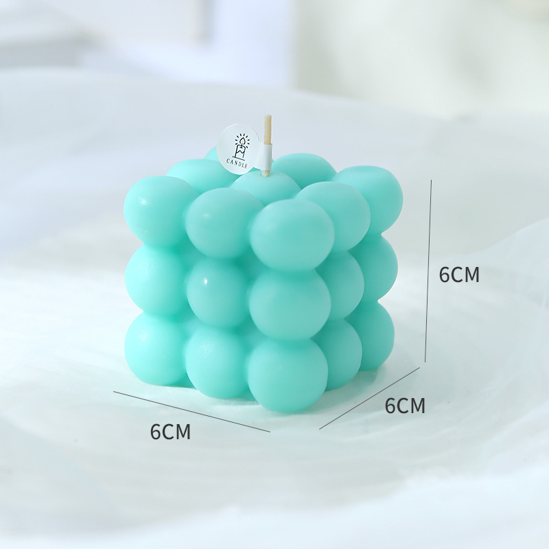 Cubo de Rubik Vela Lago Azul (fragancia de hierba)