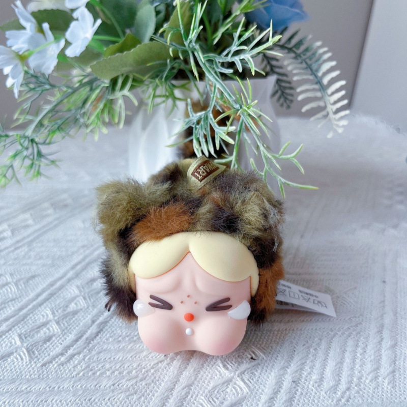 现货新品哭娃CRYBABY豹豹猫猫系列搪胶毛绒挂件钥匙盲盒礼物玩具|undefined