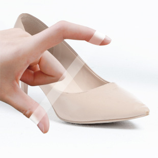 Invisible transparent lace-up anti-shoes big anti-fall heel fixed dance shoes elastic high heel shoes free of tie lazy shoelaces