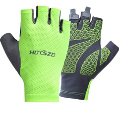 Sunscreen Half Finger Gloves Ice Silk Nail Art Men and Women Thin Spring and Summer Breathable Outdoor Cycling Fishing Finger-Loose Gloves