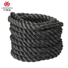 BattleFit Physical Training Battle Rope Fitness Skipping Rope Bicep Fighting Rope Home Use Polyester Slimming Slap Rope Manufacturer Supply