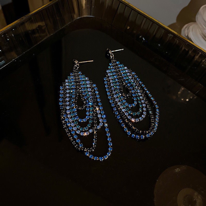 Streetwear Geometric Artificial Crystal Women's Drop Earrings display picture 5
