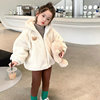 Warm cartoon hoody, top, down jacket, children's clothing