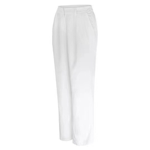 Commuter slim-fit pocketed high-waisted wide-leg pants, versatile with belt, women's wide-leg casual suit pants