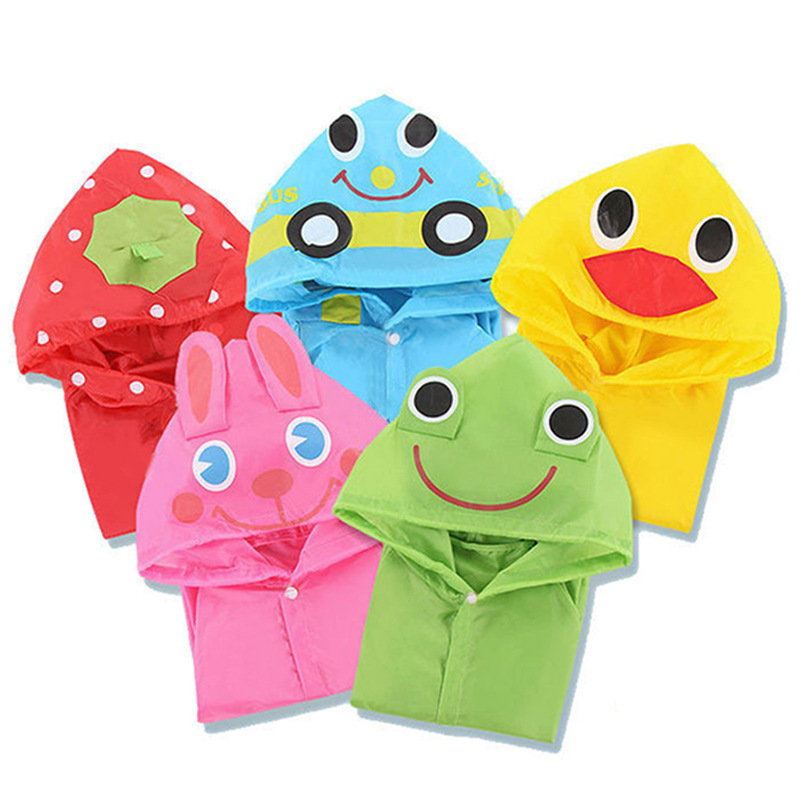 Factory direct supply children's one-part raincoat cartoon animal shape poncho suit children's rainproof one-part poncho wholesale