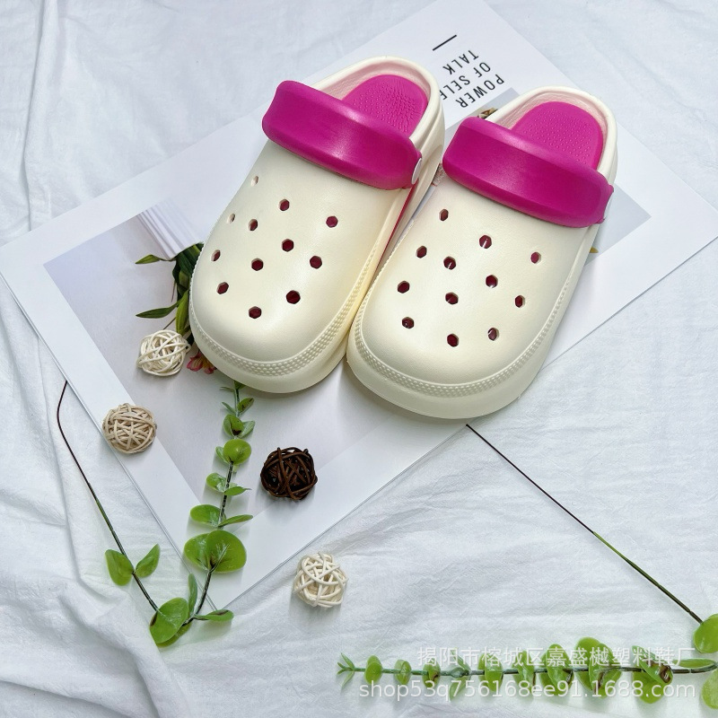 악어 누드 슈즈(로즈 레드)