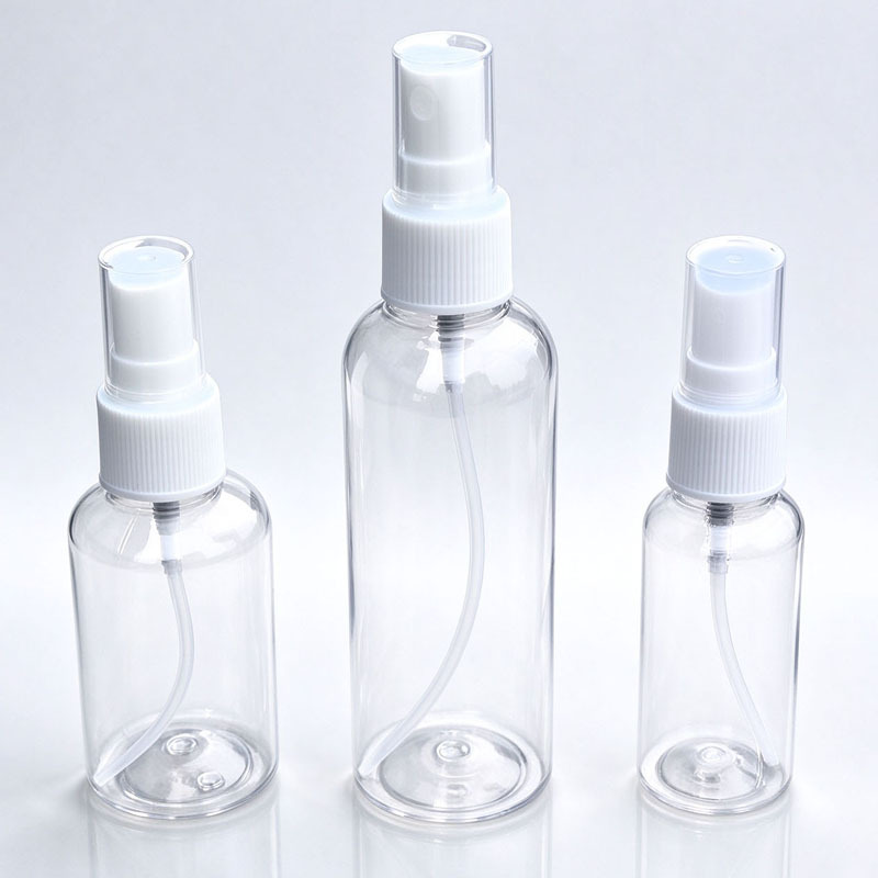 Botella de spray de 30 ml, botella de spray de 50 ml, botella de spray de 100 ml, boquilla de pulverización, botella de agua, botella de repuesto de agua portátil para maquillaje para mujer