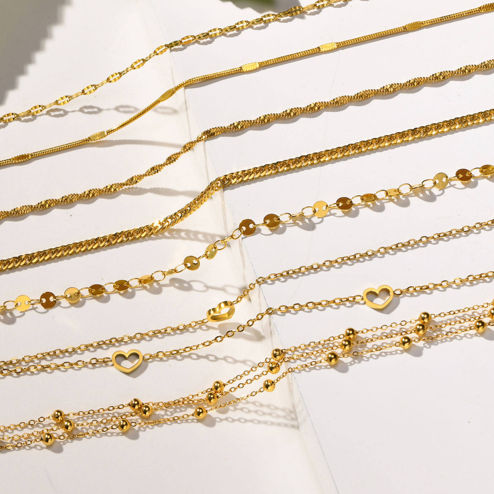 Sexy Geometric 201 Stainless Steel Plating Women'S Anklet