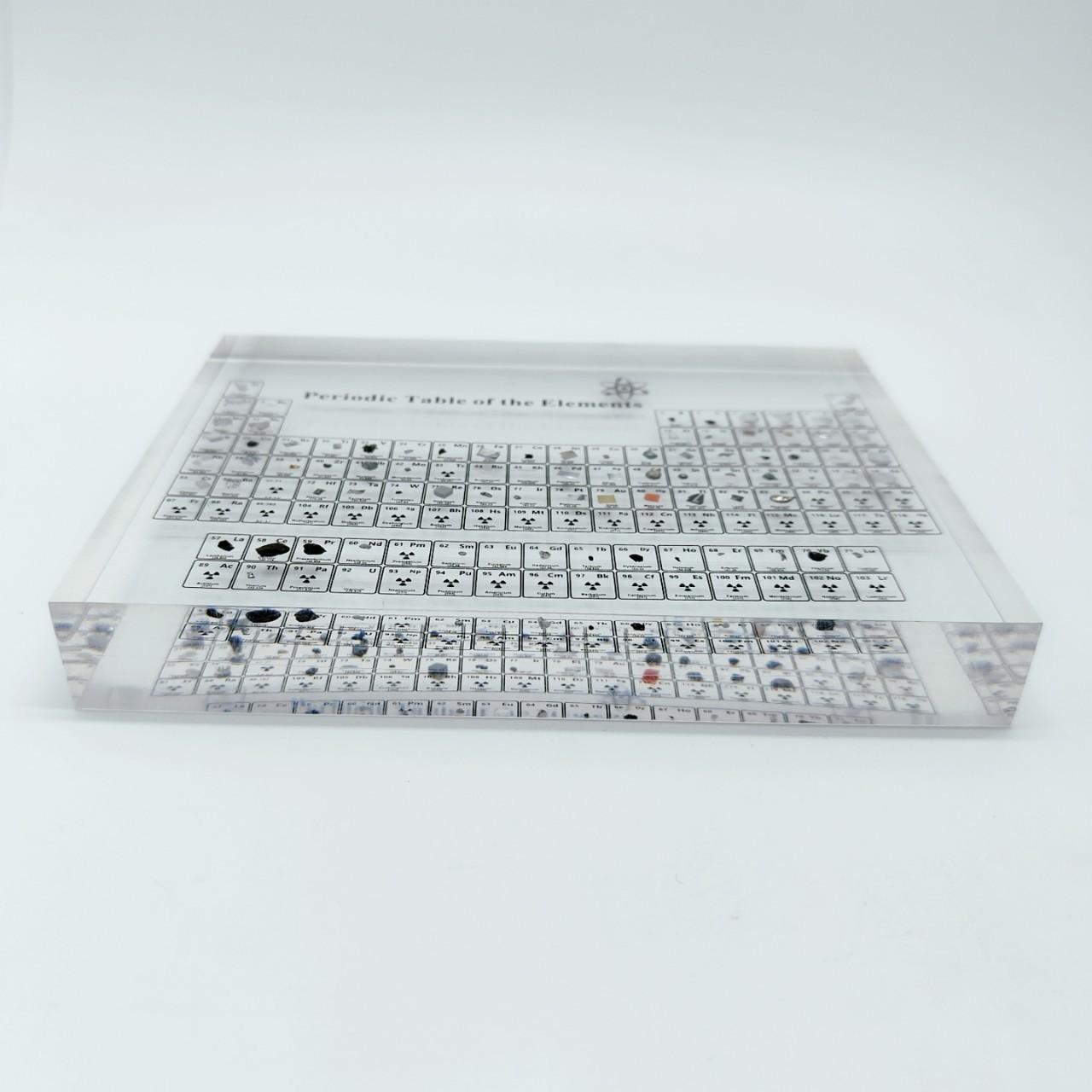83 kinds of real elements are embedded in the real acrylic chemical element table display card periodic table of chemical elements