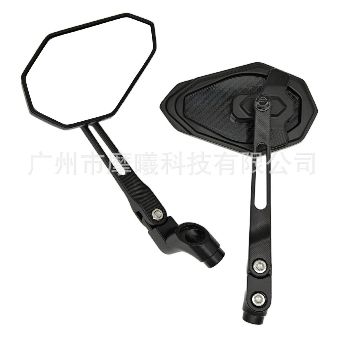 Подходит для восьмиугольного белого корпуса из алюминиевого сплава с карбоновым волокном, белой основы зеркала для установки многоугольного регулируемого зеркала заднего вида.