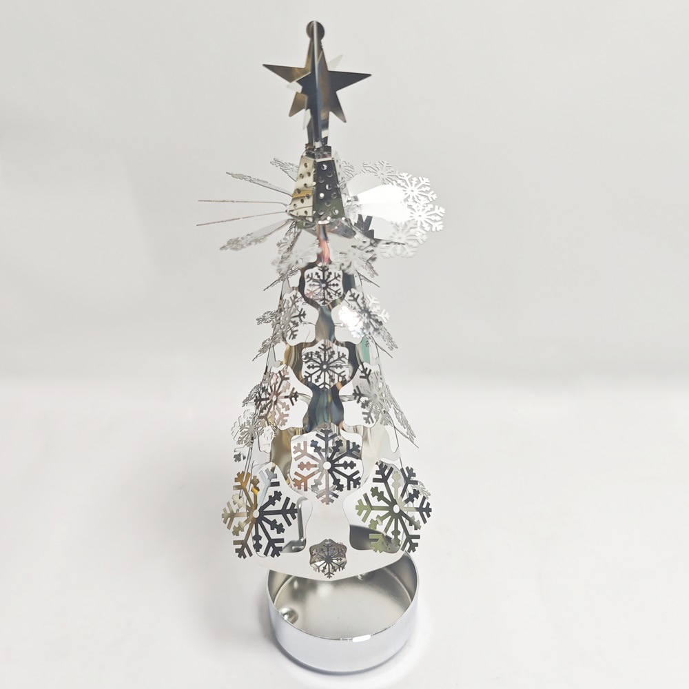 FUENTE fabricante Amazon INS creativo regalo de Navidad aromaterapia cono luz y sombra romántica giratoria Candelabro Linterna