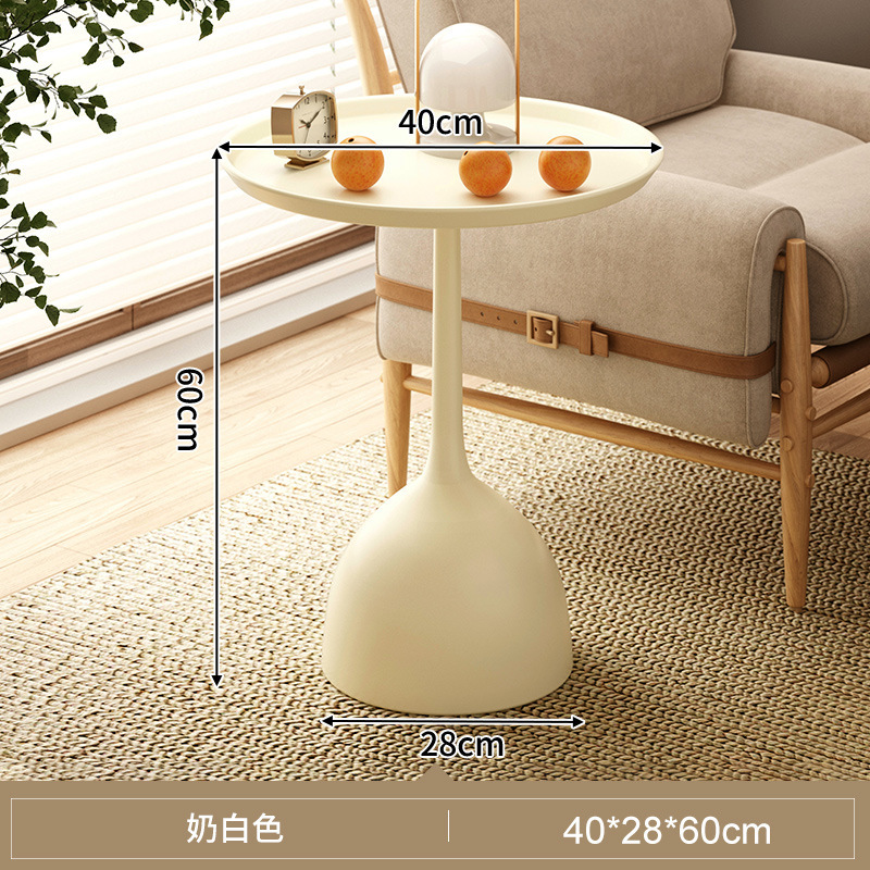 Mesa pequeña, sala de estar, sofá doméstico, mesa lateral, balcón, mesa redonda pequeña, mini mesa de centro, mesa de almacenamiento junto a la cama, mesita de noche de hierro