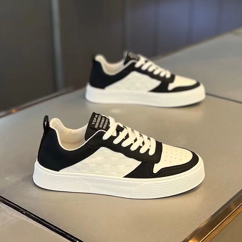 Men's Shoes Spring 2025 New White Shoes Men's Trendyy Versatile Shoes Men's Internet Celebrity Wear-Resistant Sports and Leisure Sneakers