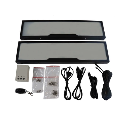 Cross-Border Hot-Selling European Standard License Plate Frame Hongsheng Elp004 Fog Version Iron Double License Plate Frame (License plate holder/license plate holder) - double-card