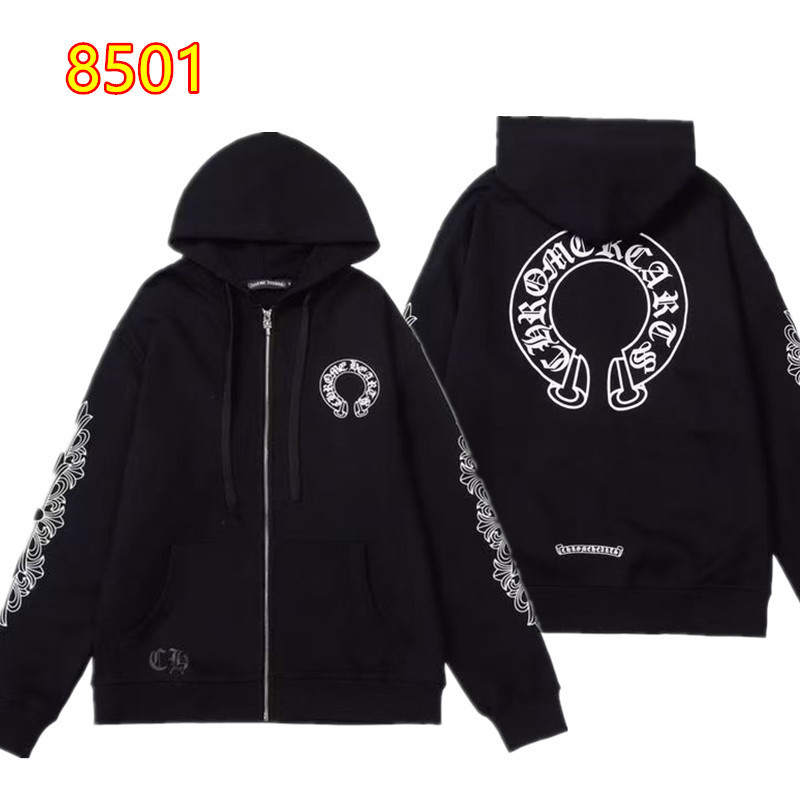 【高端版】chrome Hearts 克罗伈卫衣正确版马蹄连帽卫衣广州工厂|undefined