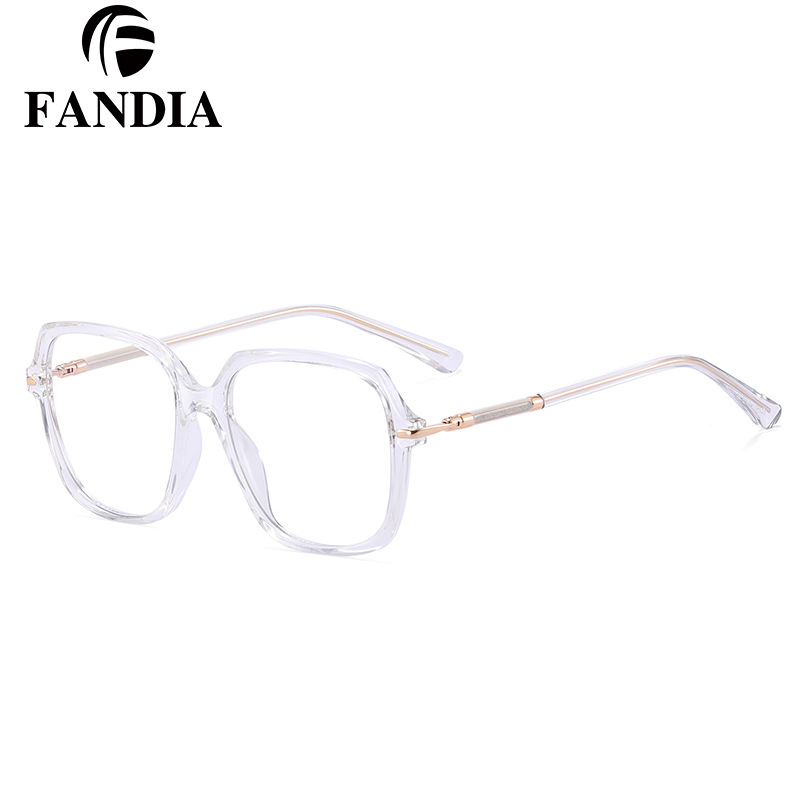 82248 nuevo marco óptico de lujo europeo y americano de mujer fábrica de gafas de miopía spot pin de pegamento de oro marco de gafas CP image 4