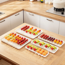 冰糖葫芦专用展示摆放架塑料盘子托盘不粘板盘网红小串置物架