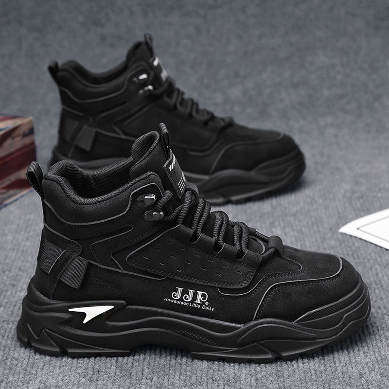 2024 nuevas botas Martin para hombres otoño invierno zapatos de cuero para hombres zapatos de moda casuales zapatos de elevación de locomotora para hombres