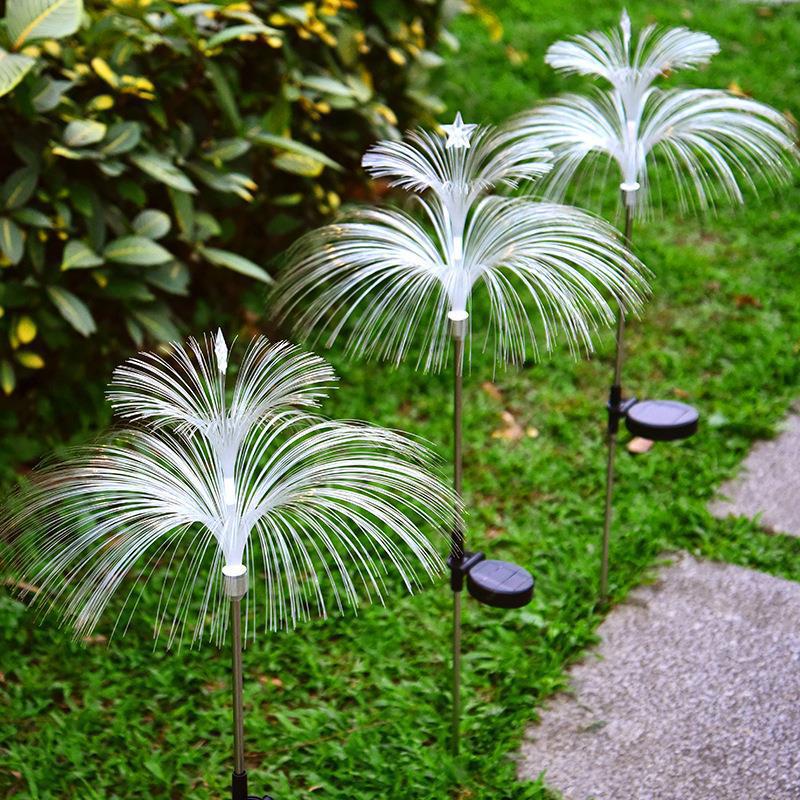 Solar medusa jardín decoración LED colorida atmósfera de Navidad césped enchufado iluminación de paisaje farolas