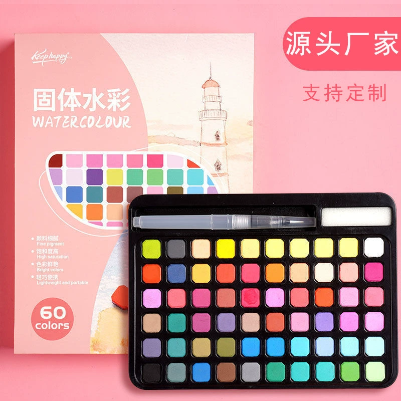 Твердая Акварельная краска костюм для студентов-искусствоведов для начинающих детей ручная роспись портативная роспись водяным мелом оптом