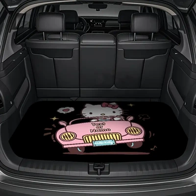 Avtomobil döşəmə paspasları — Velvet Dust-Proof Mat for Car, Stain-Resistant and - a-trunk-mat-25-75100cm-crystal-velvet-dot-bottom