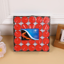 圆形石蜡蜡烛浪漫摆图无烟婚庆情人520求婚表白神器无烟茶蜡批发