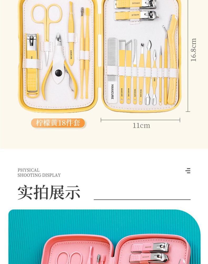 German nail care set, slant cut, professional, boxed