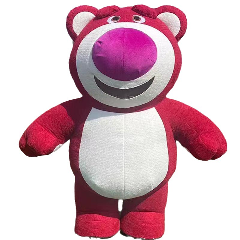 El Comercio exterior TikTok inflable panda gigante muñeca ropa gorila fresa oso Santa Claus ropa de oso polar ropa de pelo largo