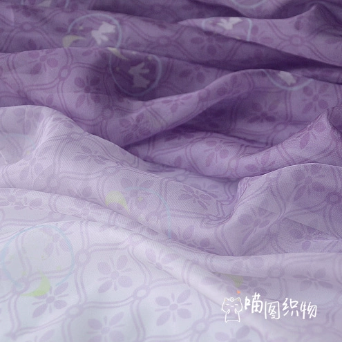 Genuine multicoloured shiffon Hanfu, cloth, gradient