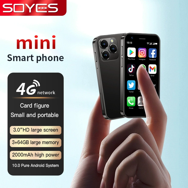 Смартфон Suino XS16 mini с Android 4G, GPS, магазин Google, четырехъядерный процессор, резервное копирование, очень компактный.