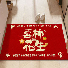 软硅藻泥红色门垫入户玄关门口地垫可裁剪易打理防滑脚垫批发