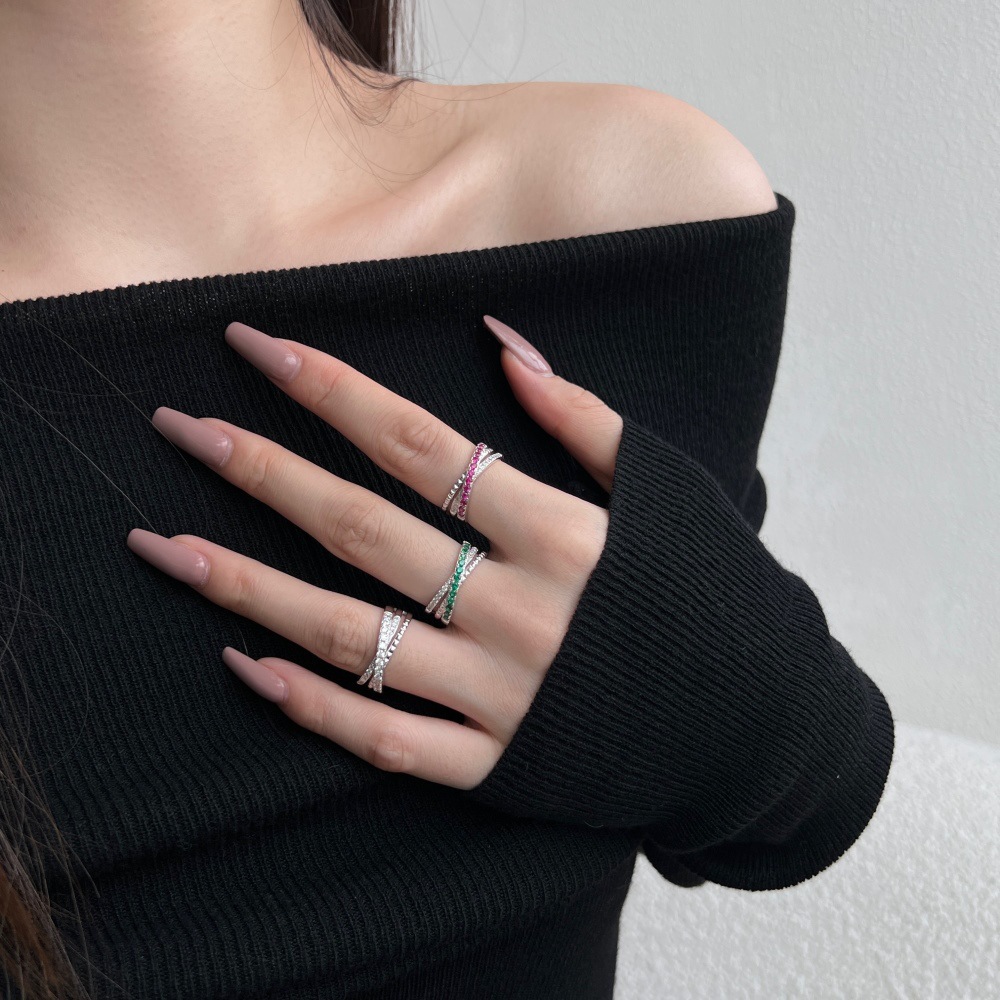 2g Weight Rings Classification 5, 6, 9 Ring Size 1 Piece Quantity Date, Tea Party Occasion 925 Sterling Silver Material Four Leaf Clover Pattern Women's Gender Plating Design Elegant, Glam Style 925 Sterling Silver Four Leaf Clover Rings 13