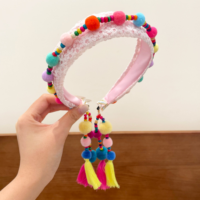 Fuchsia knitted headband
