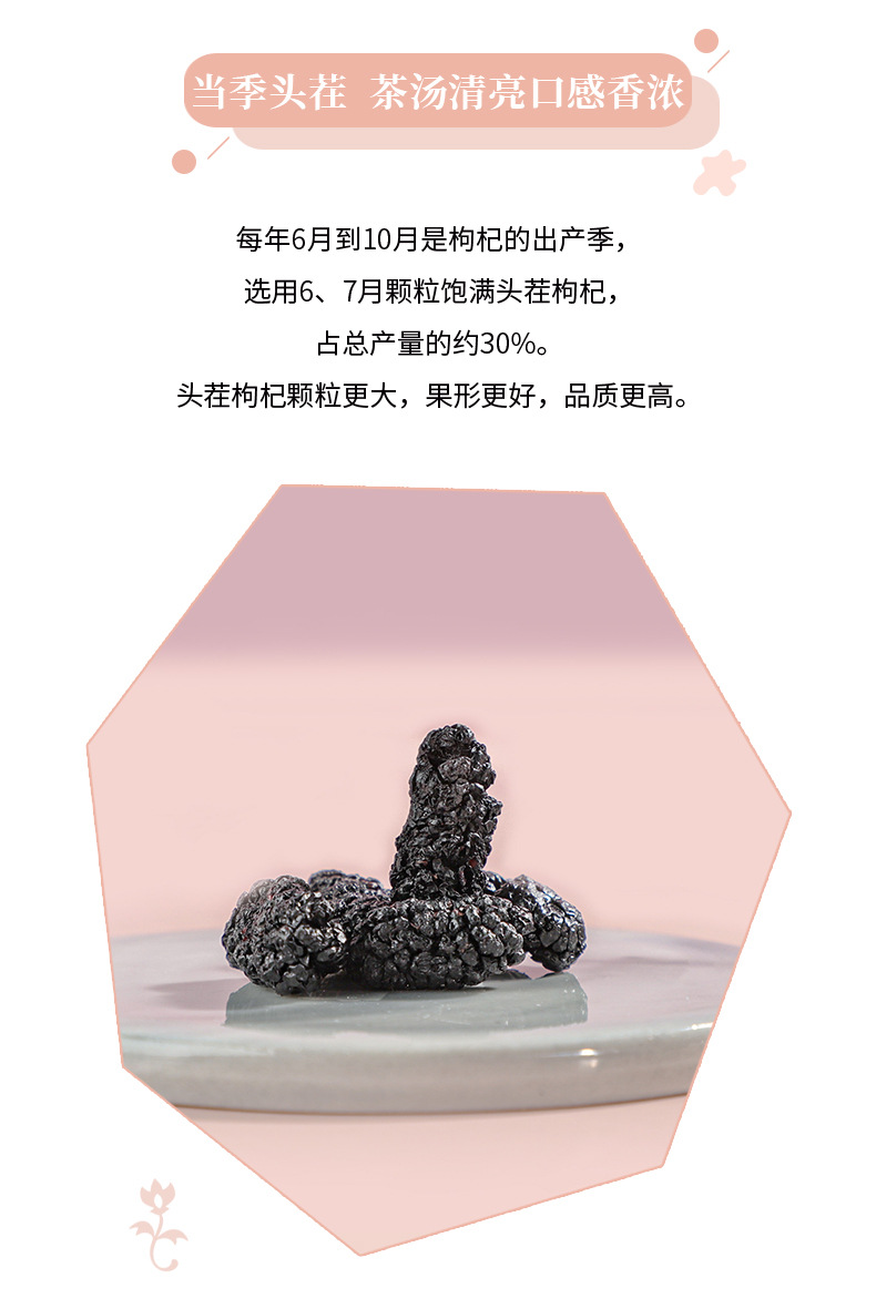 Premium Dried Black Mulberry Sang Shen Zi 500g Ready to Eat Herbal Fruit Tea from Sichuan quality and texture