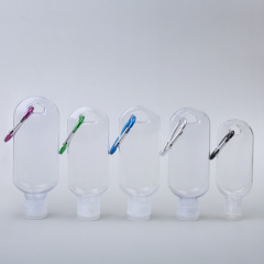 現物petg 30 50 60mlフック付き瓶フック付き瓶手洗い無料アルコールゲルプラスチックボトル